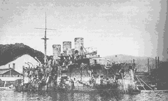 Броненосец "Суво" (бывший "Победа") в Порт-Артуре. 1906 г.